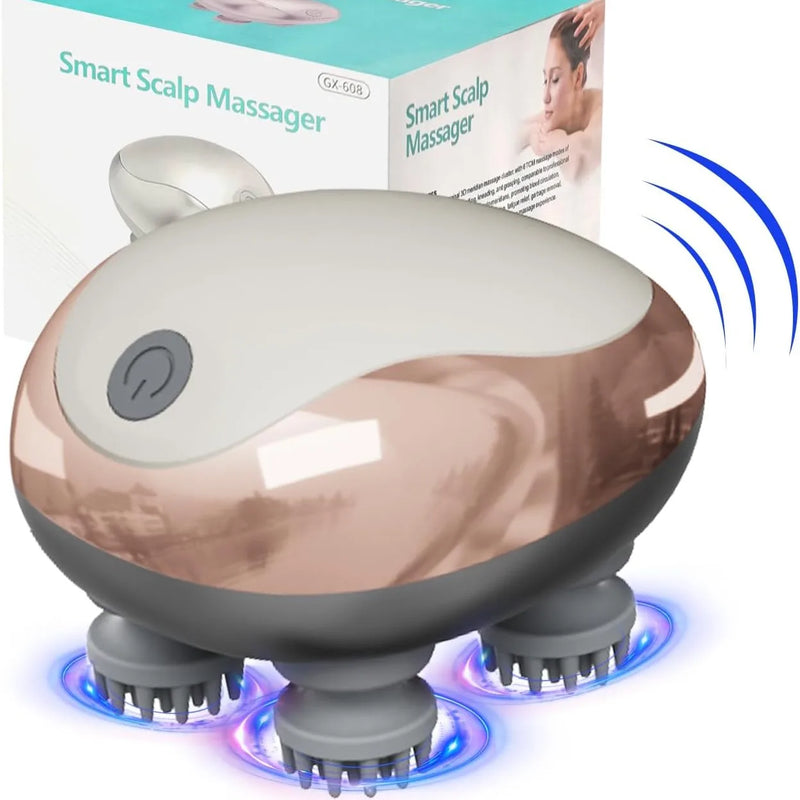 Electric Scalp Massager — Handheld Portable Head Scratcher