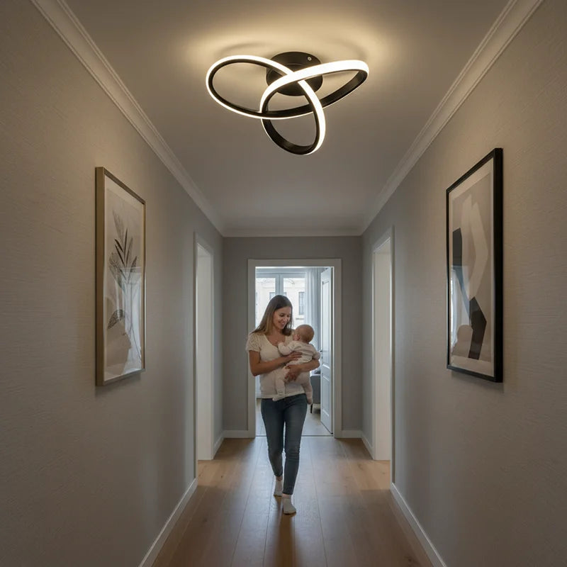 Modern LED Ceiling Light — 3-Color Ambient Glow
